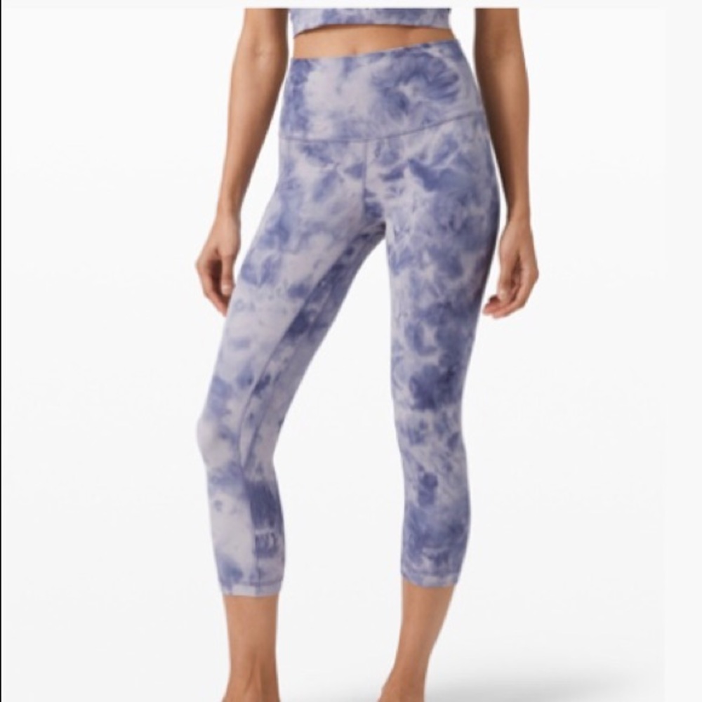 Lululemon Align “21 crop Iced Iris Peri Purple